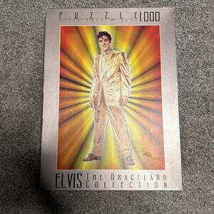 Elvis Graceland Collection 1000 Pieces Puzzle Fix Glue Easel 1996